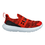 Tenis Under Armour Correr Surge 3 Slip Preescolar Niño Rojo