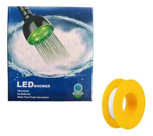 Regadera Para Ducha Con Luz Led, 7 Colores, Led Shower 