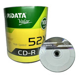 600 Cd-r Ridata Logo 700mb 80minutos 52x Original Ritek