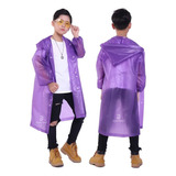 Impermeable Infantil Con Capota Poncho Niños Chaqueta Lluvia