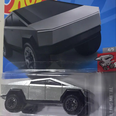 Hot Wheels Tesla Cybertruck Hw Rolling Metal Color Plateado | Meses sin interés