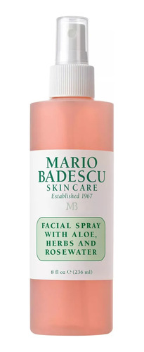  Mario Badescu Spray Facial Aloe, Hierbas, Agua Rosas, 236ml