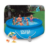 Pileta Lona Easy Set Inflable 366x76cm 5621lt C/ Bomba Intex