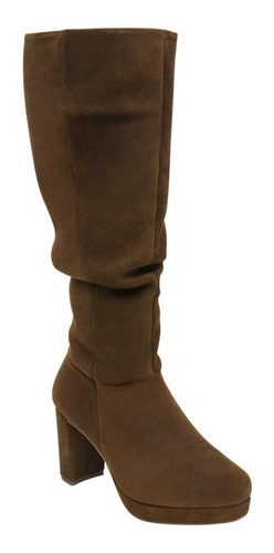 Bota Flexi Para Mujer Estilo 118905 Caoba