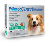 Com Nexgard  10 A 25kg 3 Tabletes Antipulgas Carrapatos