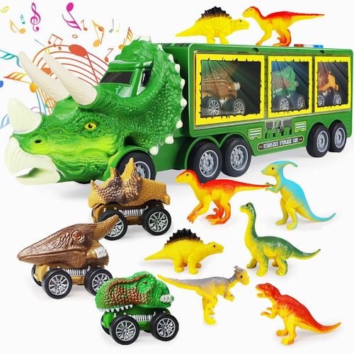 Camión De Juguete De Dinosaurio Para Niños Con Luces Y Sonar
