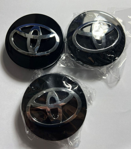 Tapa Emblema Compatible Con Aro Toyota 62mm (juego 4 Unid) Foto 2