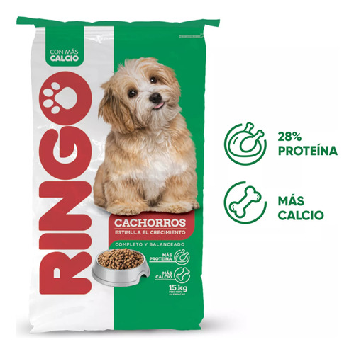Alimento Seco Perro Ringo Original Cachorro 15 Kg