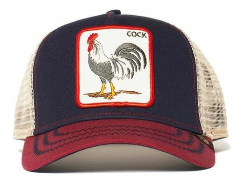 Gorra Goorin Bros Cock (gallo) Azul Nueva Y Original