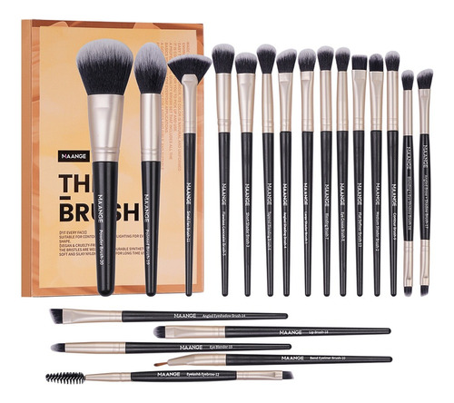 Set De Brochas De Maquillaje Profesional 20pzs