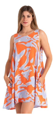 Vestido Yatra (art 2370) Vestido Estampado Escote En V