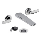 Griferia Baño Lavatorio Pared Lever Fv Epuyen 0203/l2-cr