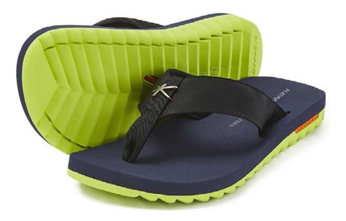 Sandalia/chinelo Kenner Original Kivah Marinho/verde