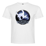 Polera Blanca Algodón 100% Niños Hollow Knight Redondo