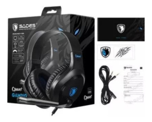 Diadema Gamer Sades Cpower Multiplataforma Pc, Xbox One, Ps4