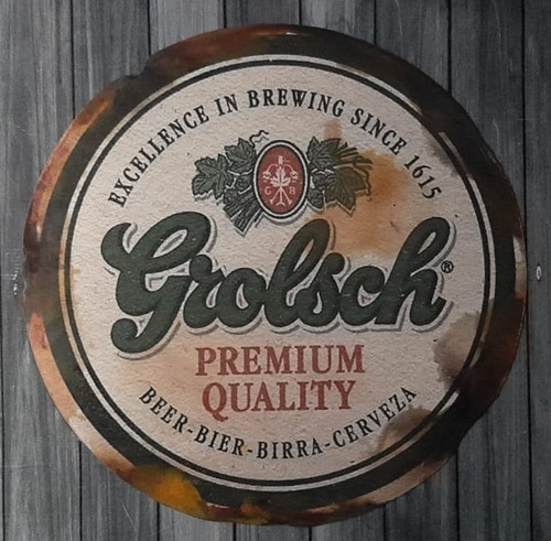 Cartel  Chapa Vintage Retro Cerveza Grolsch