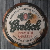 Cartel  Chapa Vintage Retro Cerveza Grolsch