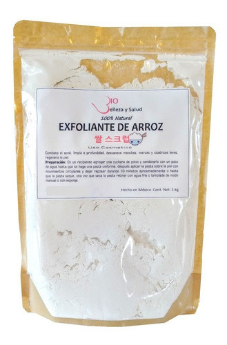 1kg Exfoliante 100% Natural De Arroz Agranel