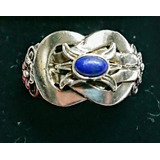 Anillo De Plata Antiguo Con Lapizlazuli