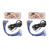 000 2 Tarjetas De Circuito Tipo Joystick Diy Arcade, Usb,