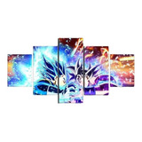 Quadro Decorativo Mosaico Goku X Vegeta Dragon Ball 55x100cm