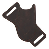 Funda De Cuchillo Plegable Para Hombre, Piel De Vacuno Edc,