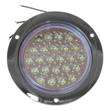 Luz Redonda Blanca 24 Leds Fijo/estrobo Tipo Panal 4 Pg