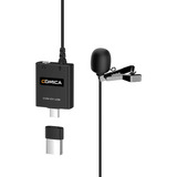 Microfone Lapela Comica Cvmv01 Condensador Smartphones Usb-c Cor Preto