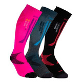 Medias Compresión Sox 15-20 Run Trail Gym Futbol Pack X 3 