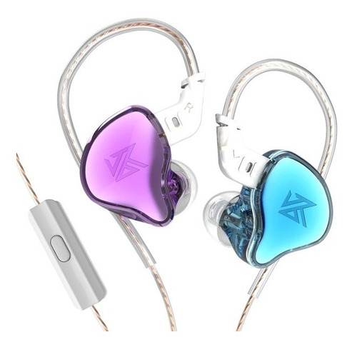 Audífonos Kz Edc Purple And Blue Con Mic