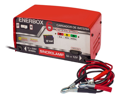 Cargador De Baterías Sincrolamp Enerbox 6 - 4 Amp/ Hora
