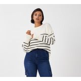 Sweaters Lisboa Oversize Para Mujer Con Rayas