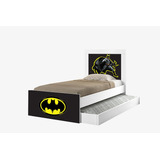 Cama Solteiro Batman Com Auxiliar, Cama Para Menino