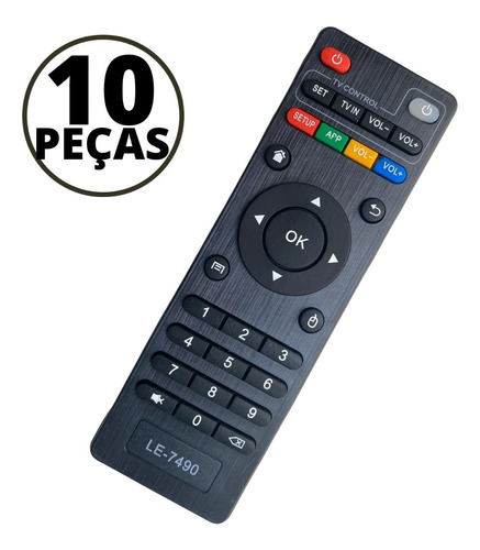 Atacado 10 Controles Smart Tv Box Revenda Com Nf - Promoçã