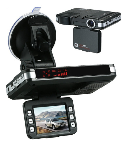 Detector De Coche Antirradar Dvr 2 En 1, 720p, Velocidad De