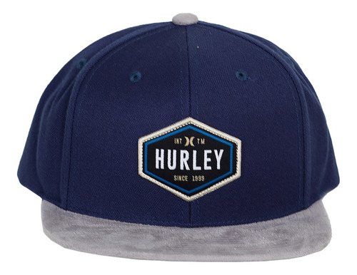 Gorra Hurley Azul Visera Plana