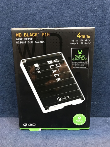 Unidad De Juego Hdd Externa Wd Black P10 Para Xbox 4 Tb