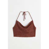 Top Apariencia Crochet H&m Marron