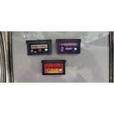 Lote 3 Jogos Game Boy Advance 