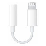 Adaptador Lightning 3.5mm Auxiliar Llamadas Y Música Color Blanco