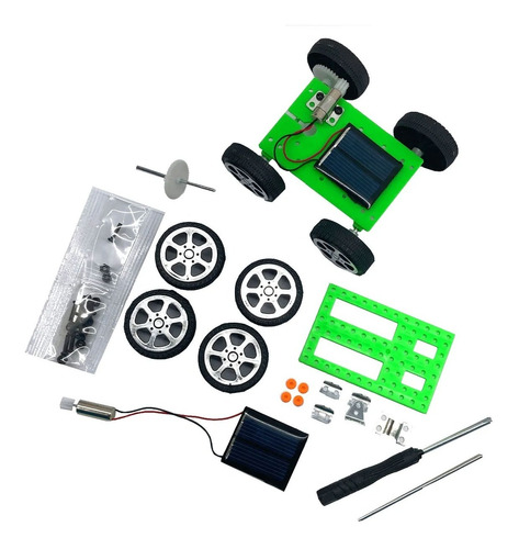 Kit Educacional Montagem D Mini Carrinho Placa Energia Solar