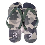 Ojotas Rever Pass Verde Camuflado N. 41/42 Impecables 