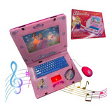 Laptop Interativo Infantil De Criança Educativo Menina Rosa