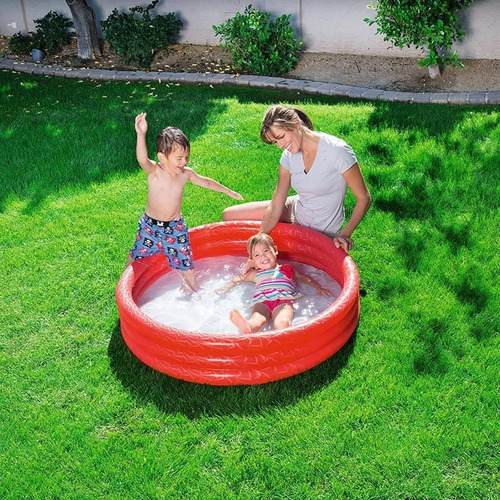  Pileta Inflable Bestway 3 Aros Mediana 122 X 25