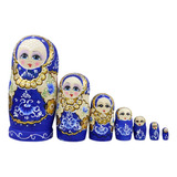 7 Uds. Lindas Muñecas Rusas De Anidación Matryoshka