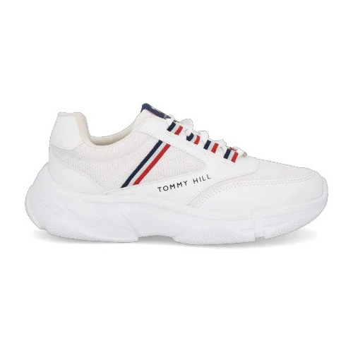 Tenis Sneakers Tommy Hill Dama Blanco Cordones 607-18