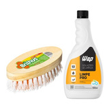 Kit Escova E Detergente Concentrado Limpe Pro 500 Ml Wap 