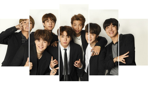 Quadro Decorativo Bts Banda De K-pop Musica Quarto Promoção