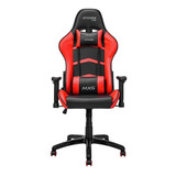 Cadeira De Escritório Mymax Mx5 Gamer Ergonômica Preta E Vermelha Com Estofado Em Tecido Sintético