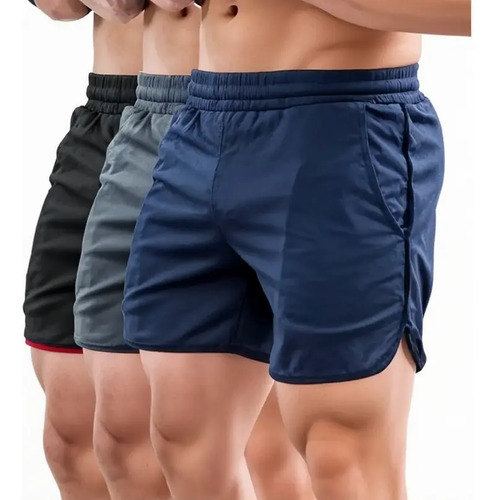 3pzs Short Deportivo Ejercicio Gym Cómodo Slim Fit Elástico | MercadoLibre